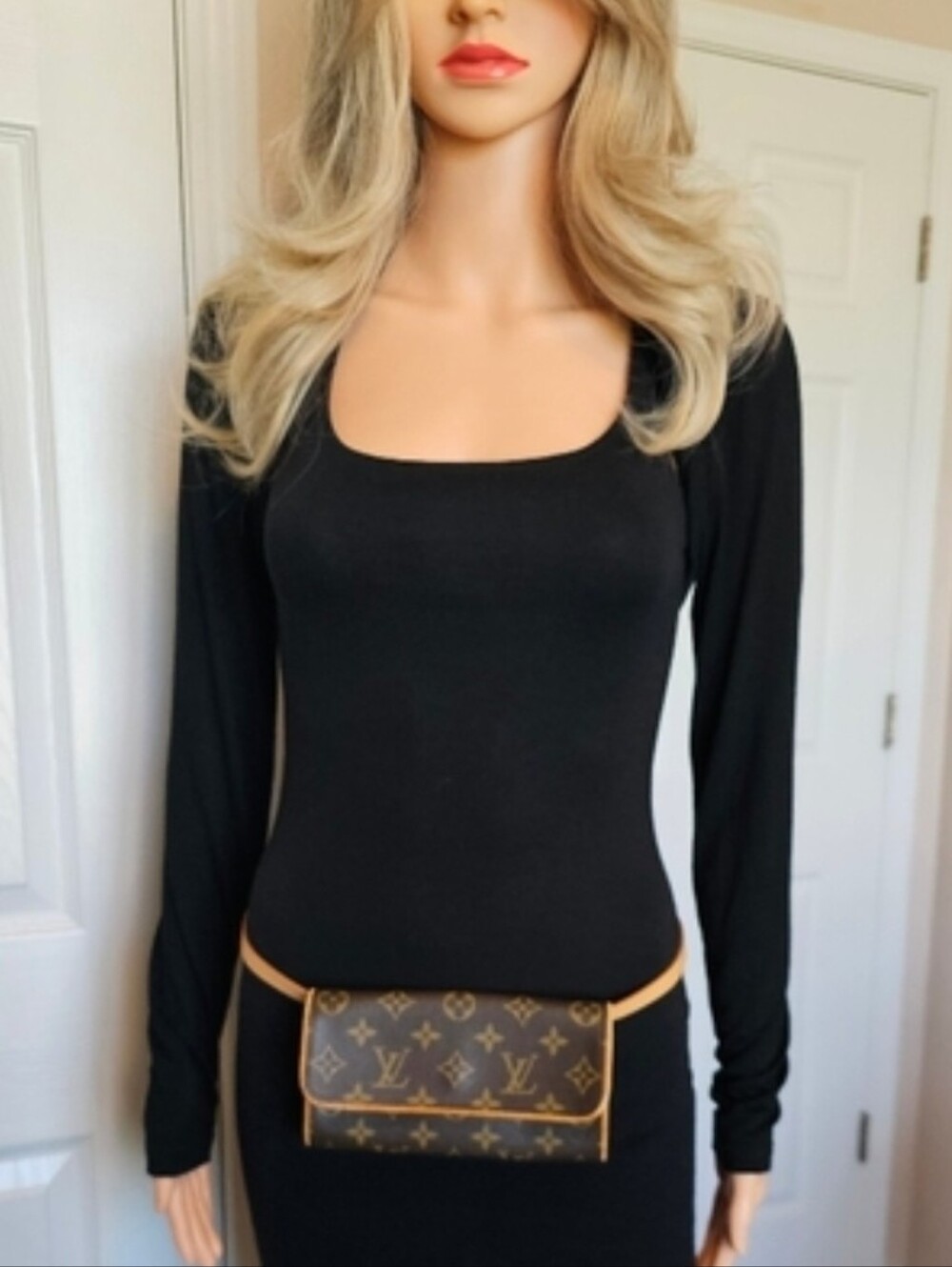 Authentic LOUIS VUITTON Pochette Twin PM Belt Waist Bum Bag